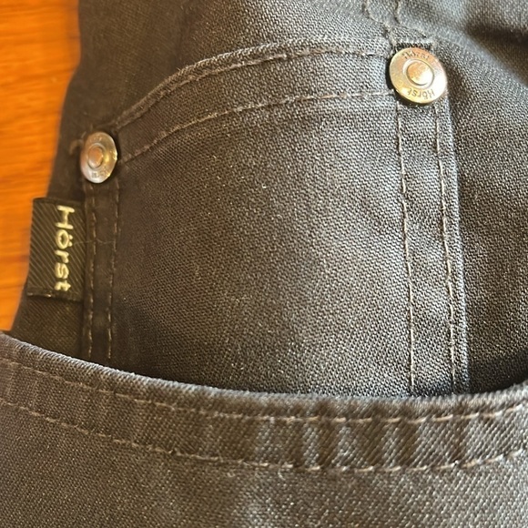 Horst W36 black stretch jeans with logo plate on back short inseam - Picture 7 of 11